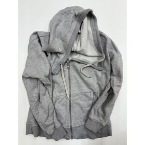 Women's Small Athleta Grey Full Zip Hooded Sweathirt